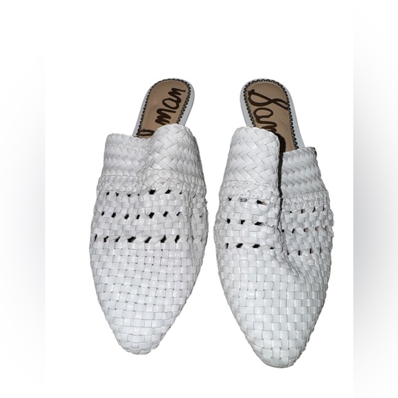 Sam Edelman Natalya White Woven Mules - Picture 5 of 7